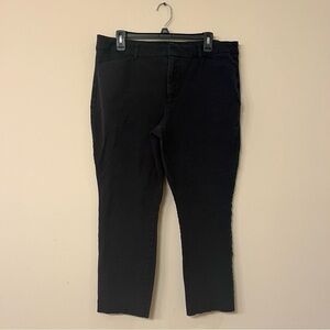 High rise Pixie Skinny size 16 old navy black pants office dress casual business